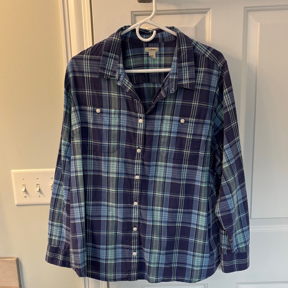 L.L. Bean Multicolor Plaid Shirt